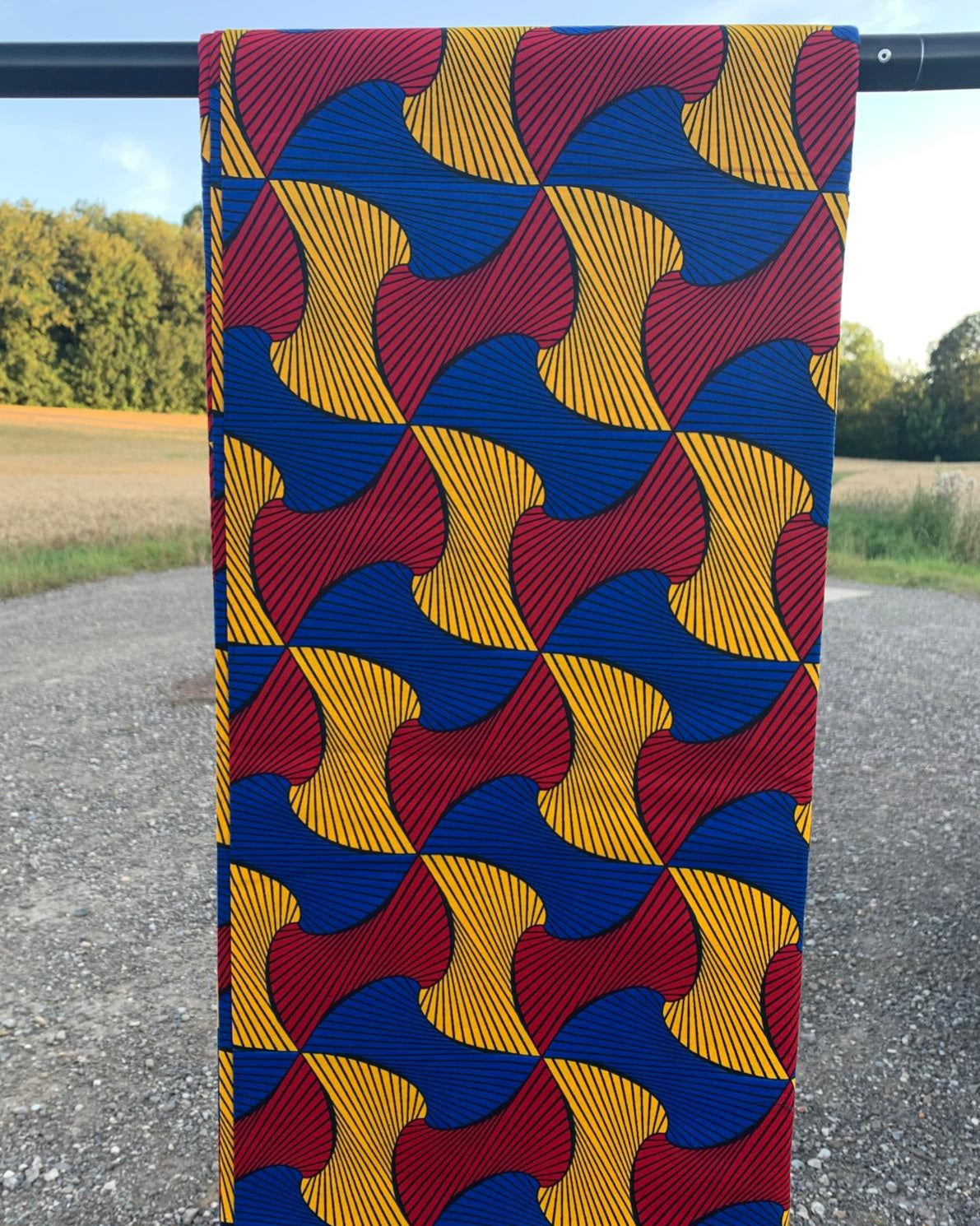 Tissus Wax Africain 1 à 12 Yards Marque "Hitarget" Wax Ma chérie ne tourne pas le dos