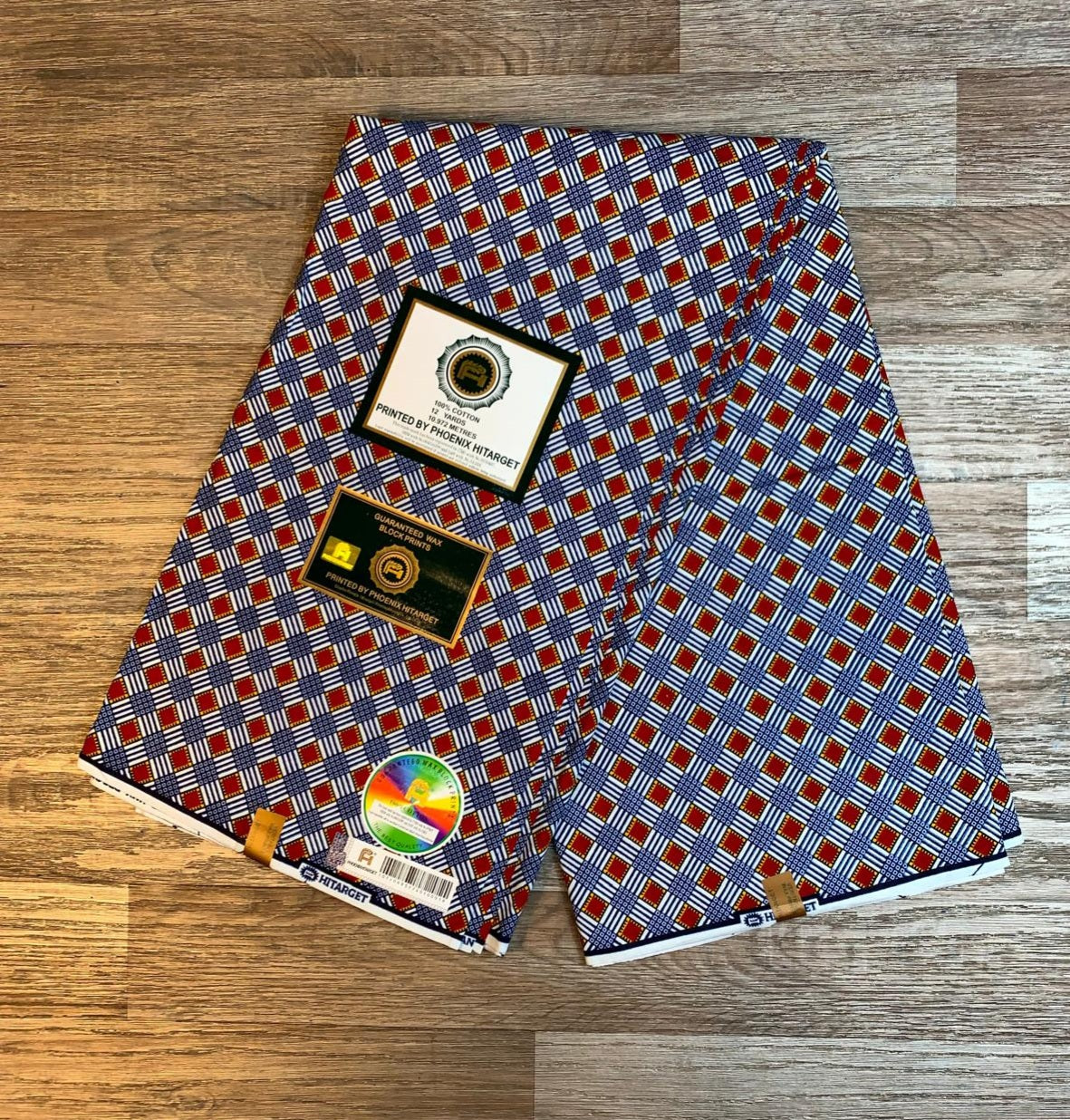 Tissus Wax Africain 100% Coton Ankara 1 à 4 yards Wax Hitarget