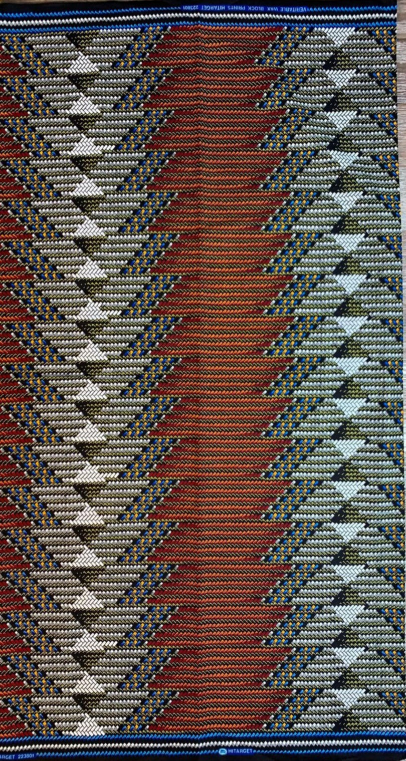 Tissus Wax Africain 100% Coton Ankara 6 yards Wax Hitarget Authentique Collection Ahoussaba