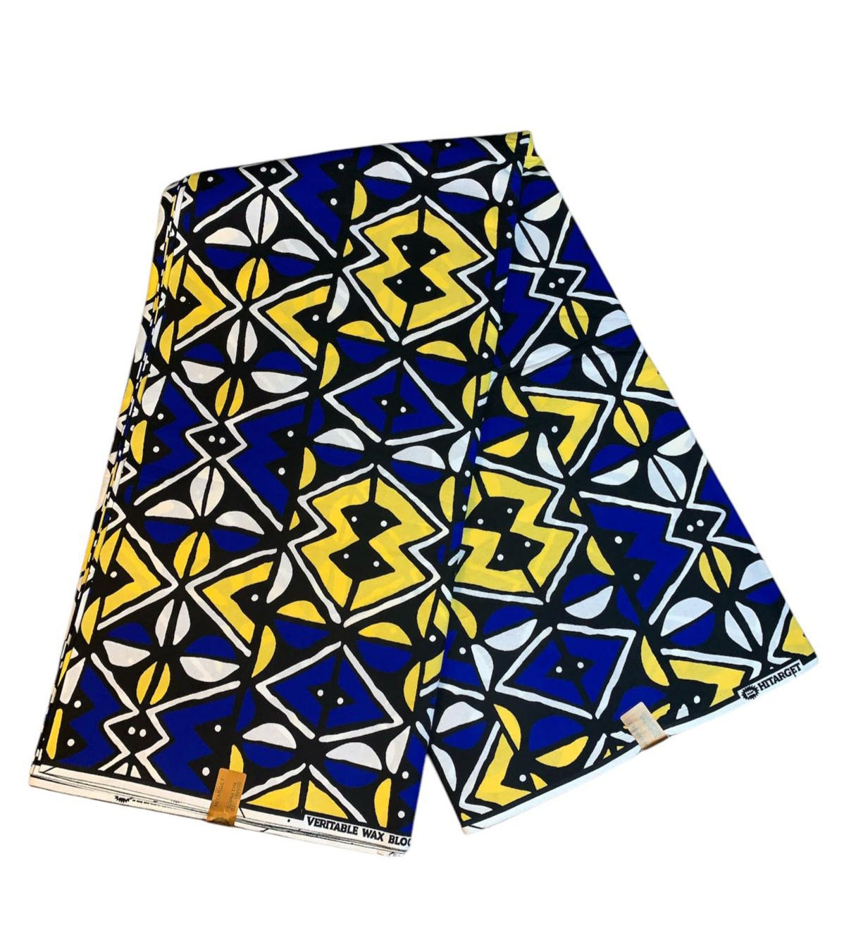 Tissus Wax Africain 100 Coton Ankara 1 à 12 Yards.Wax Hitarget Motif : Bogolan Design. Ethnique