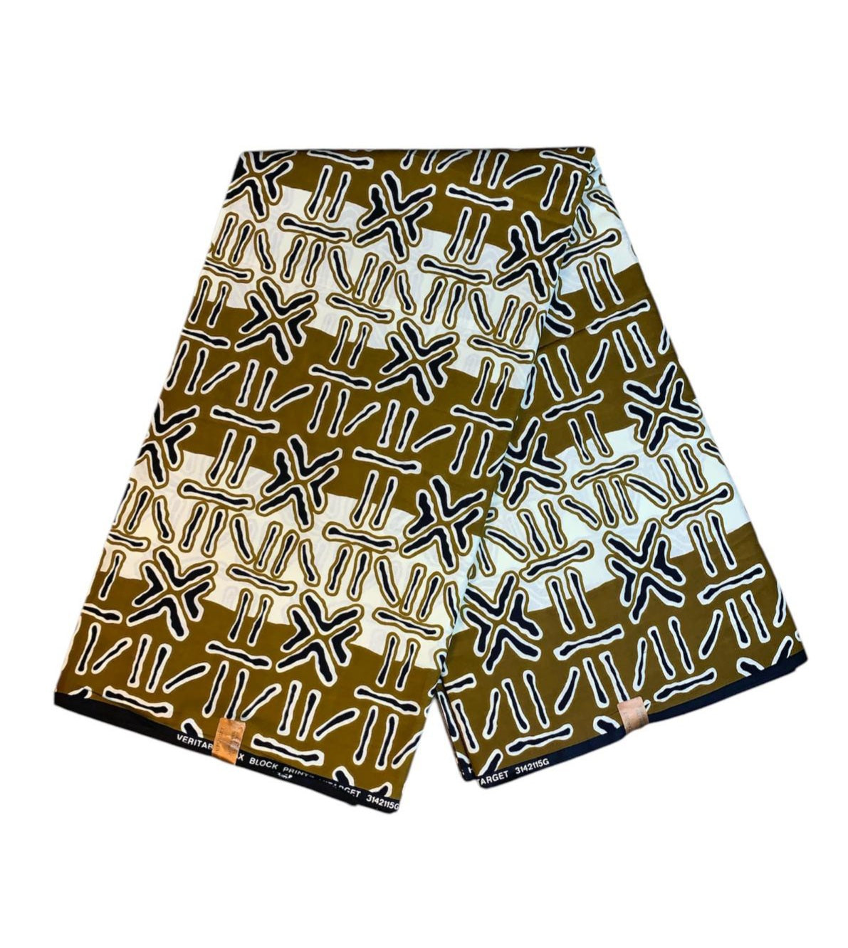 Tissus Wax Africain 100 Coton Ankara 1 à 6 Yards.Wax Hitarget Authentique Motif : Bogolan Design. Ethnique