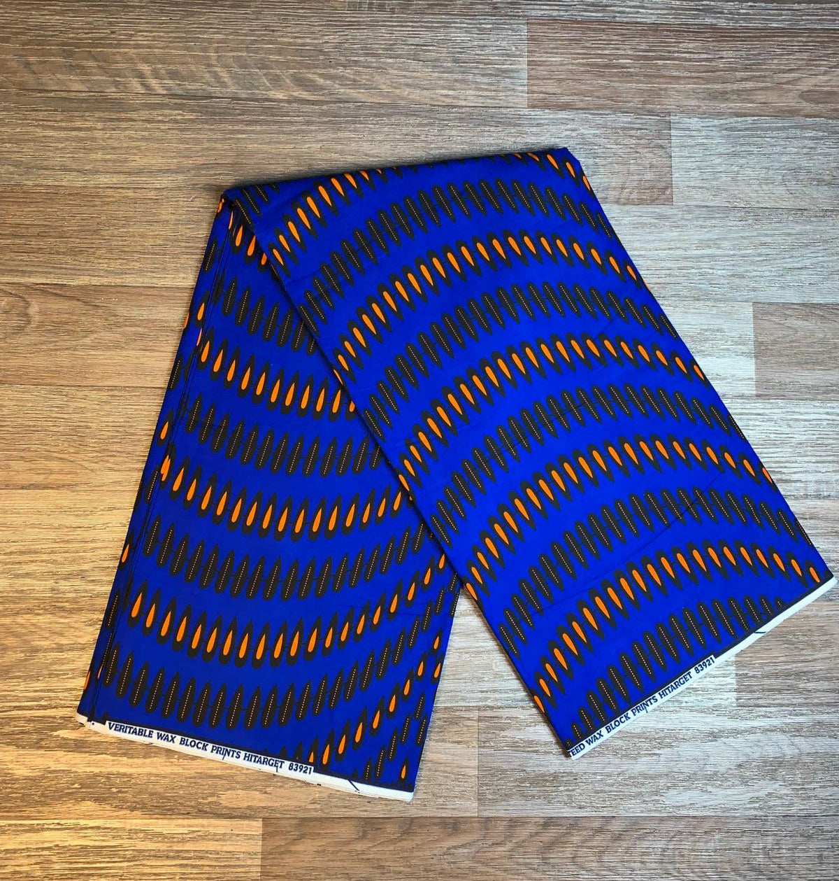 Tissus Wax Africain 100% Coton Ankara 1 à 6 yard bleu