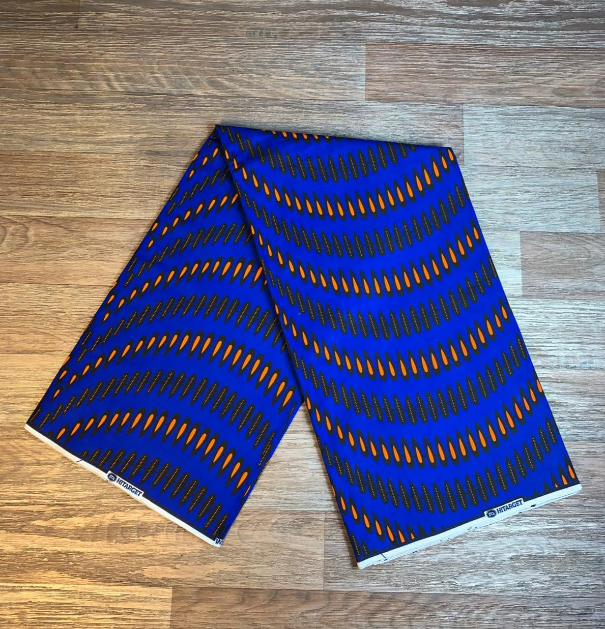 Tissus Wax Africain 100% Coton Ankara 1 à 6 yard bleu