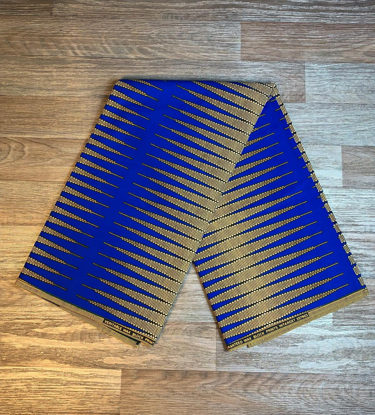 Tissus Wax Africain 100% Coton Ankara 1 à 6 yards Wax Hitarget bleu