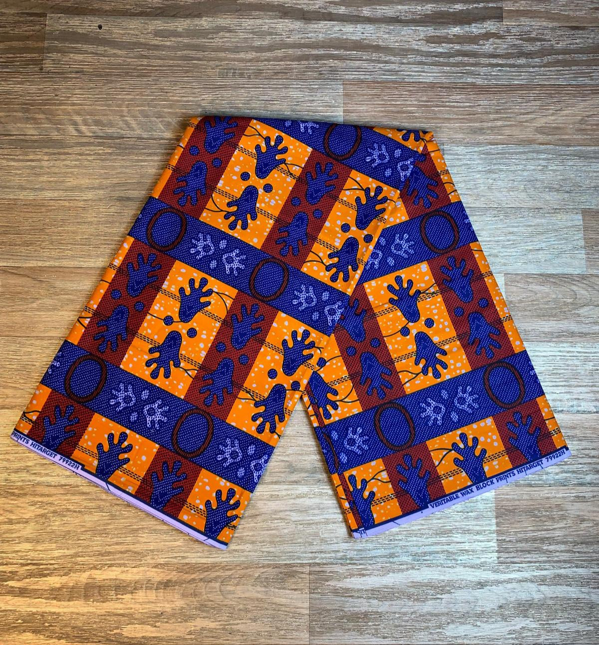 Tissus Wax Africain 100% Coton Ankara 1 à 6 yards Wax Hitarget motif : Mains