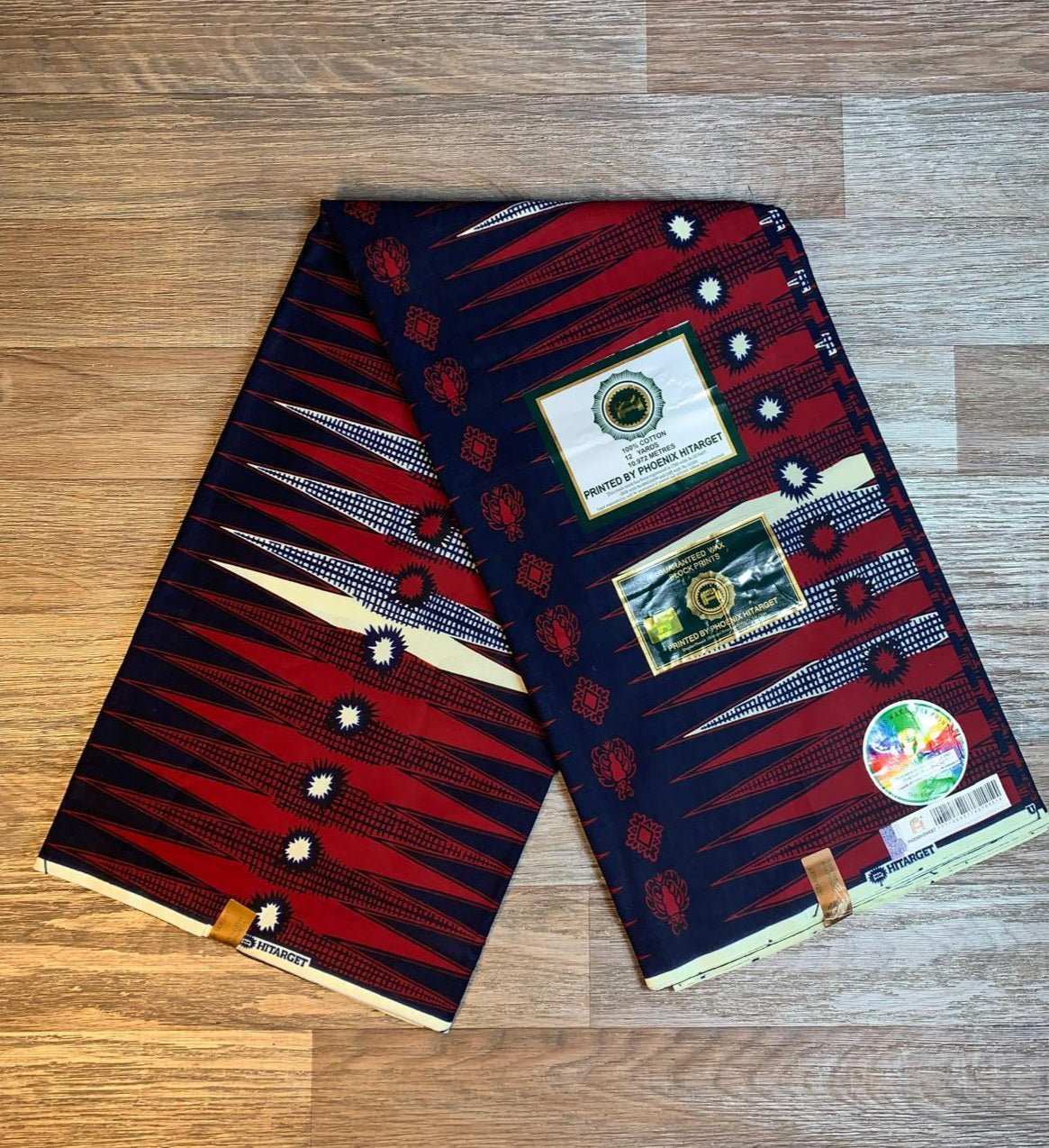 Tissus Wax Africain 100% Coton Ankara 1 à 6 yards Wax Hitarget Cigarette