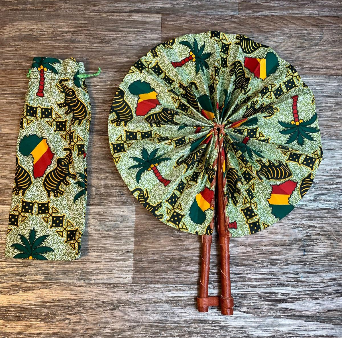 Wachsfächermuster: Afrika