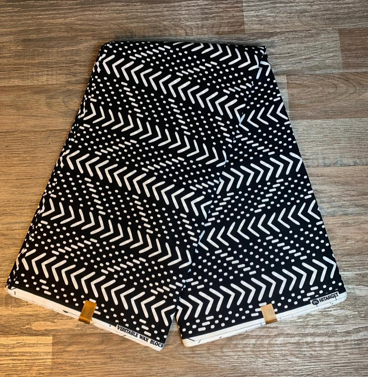 Tissus Wax Africain 100% Coton Ankara 1 à 12 yards Wax Hitarget motif : Bogolan Batik