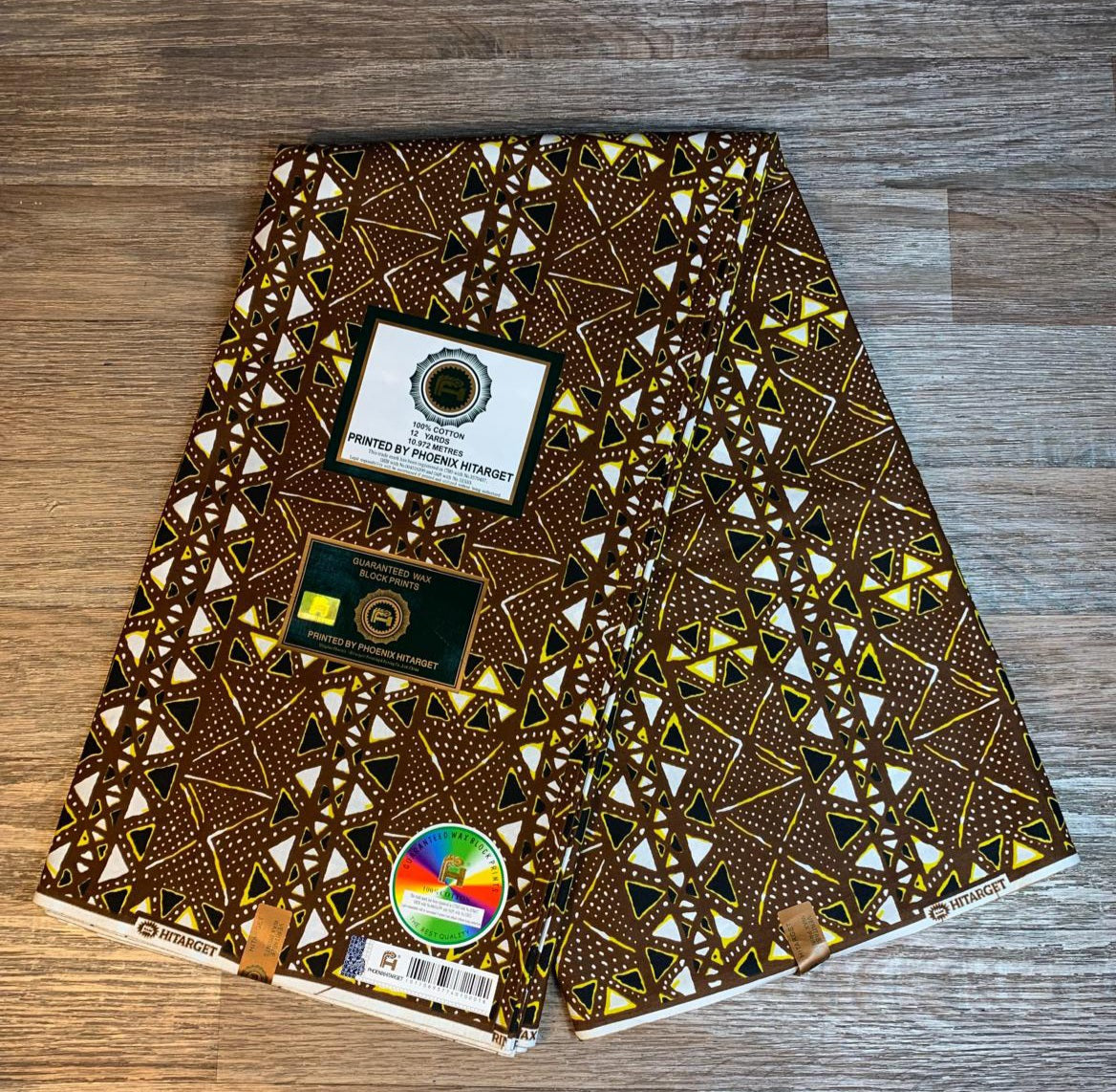 Tissus Wax Africain 100% Coton Ankara 1 à 12 yards Wax Hitarget Design Ethnique
