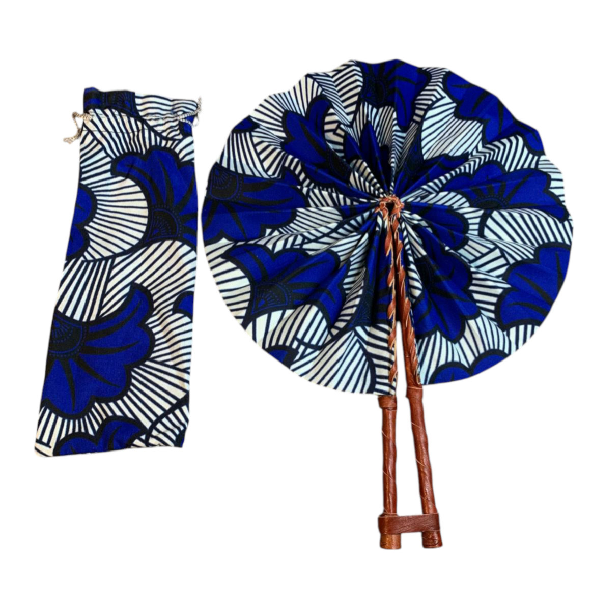 Wachsfächermuster: Blaue Hochzeitsblumen