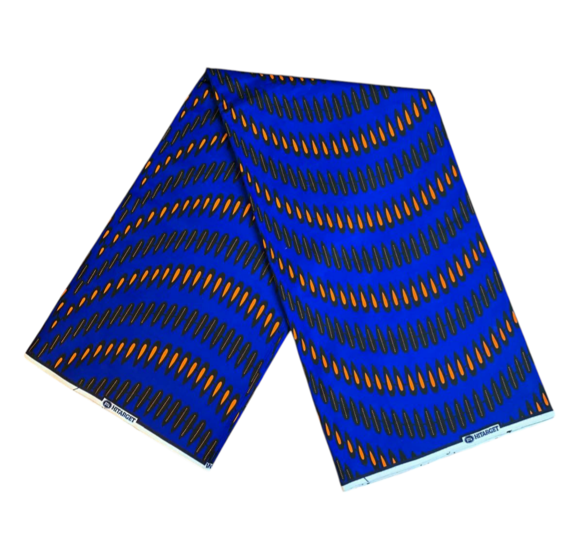 Tissus Wax Africain 100% Coton Ankara 1 à 6 yard bleu