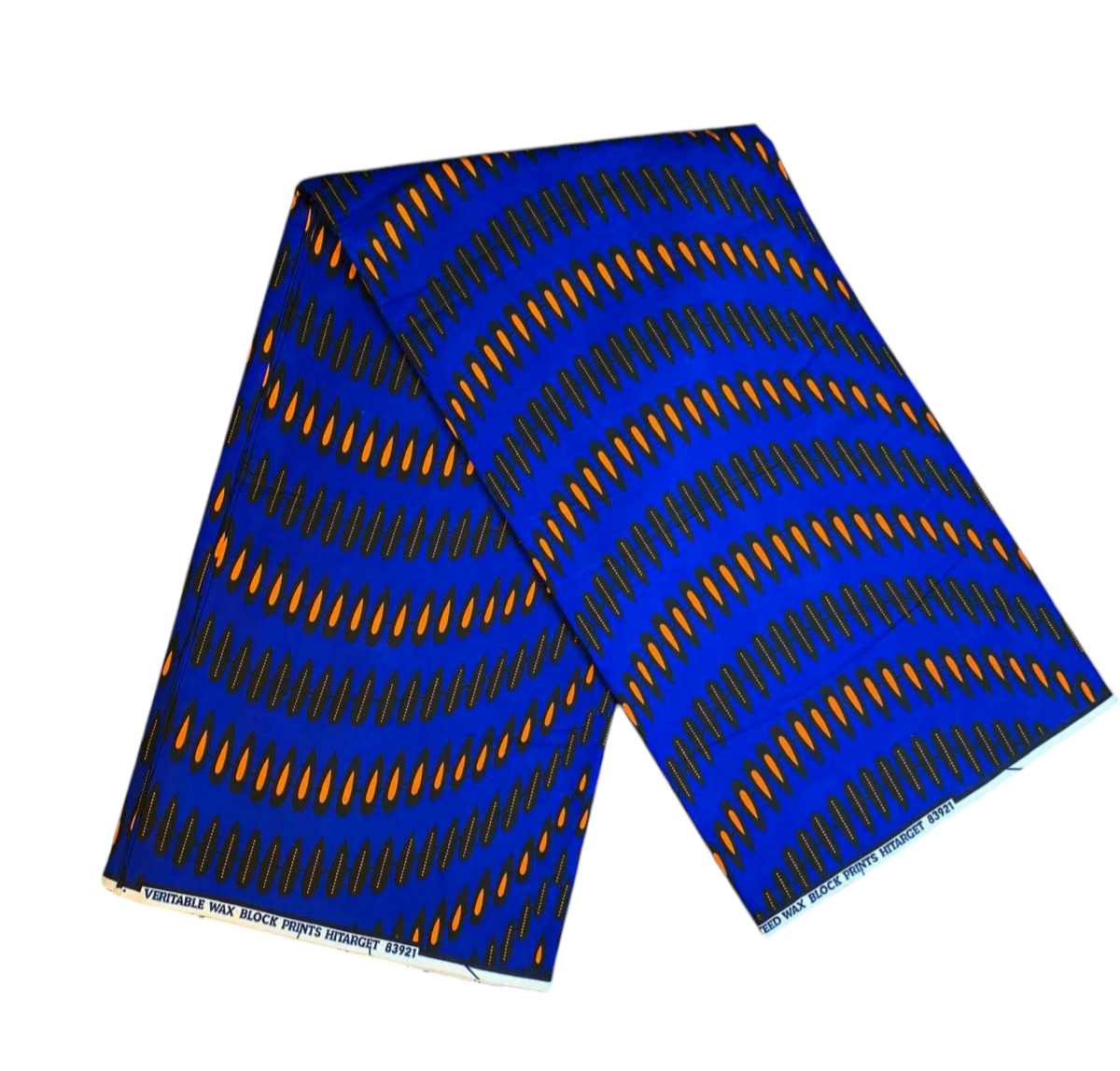 Tissus Wax Africain 100% Coton Ankara 1 à 6 yard bleu