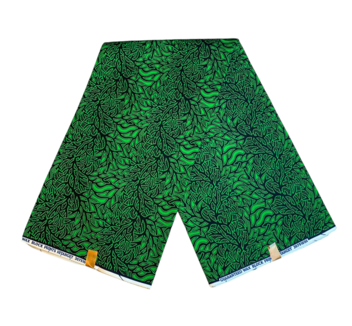Tissus Wax Africain 100% Coton Ankara 1 à 6 yards Wax Hitarget Green Ankara