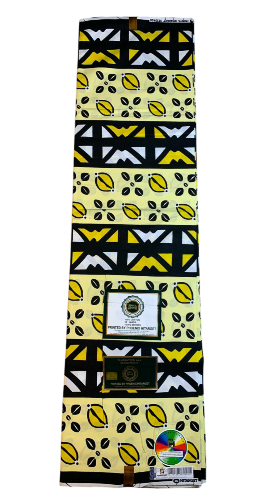 Tissus Wax Africain 100% Coton Ankara 1 à 12 yards Wax Hitarget motif : Bogolan Design Ethnique