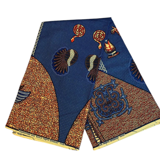 Afrikanische Wachsstoffe, 100 % Baumwolle, Ankara, 1 bis 6 Yards, Wax Hitarget Authentic Collection