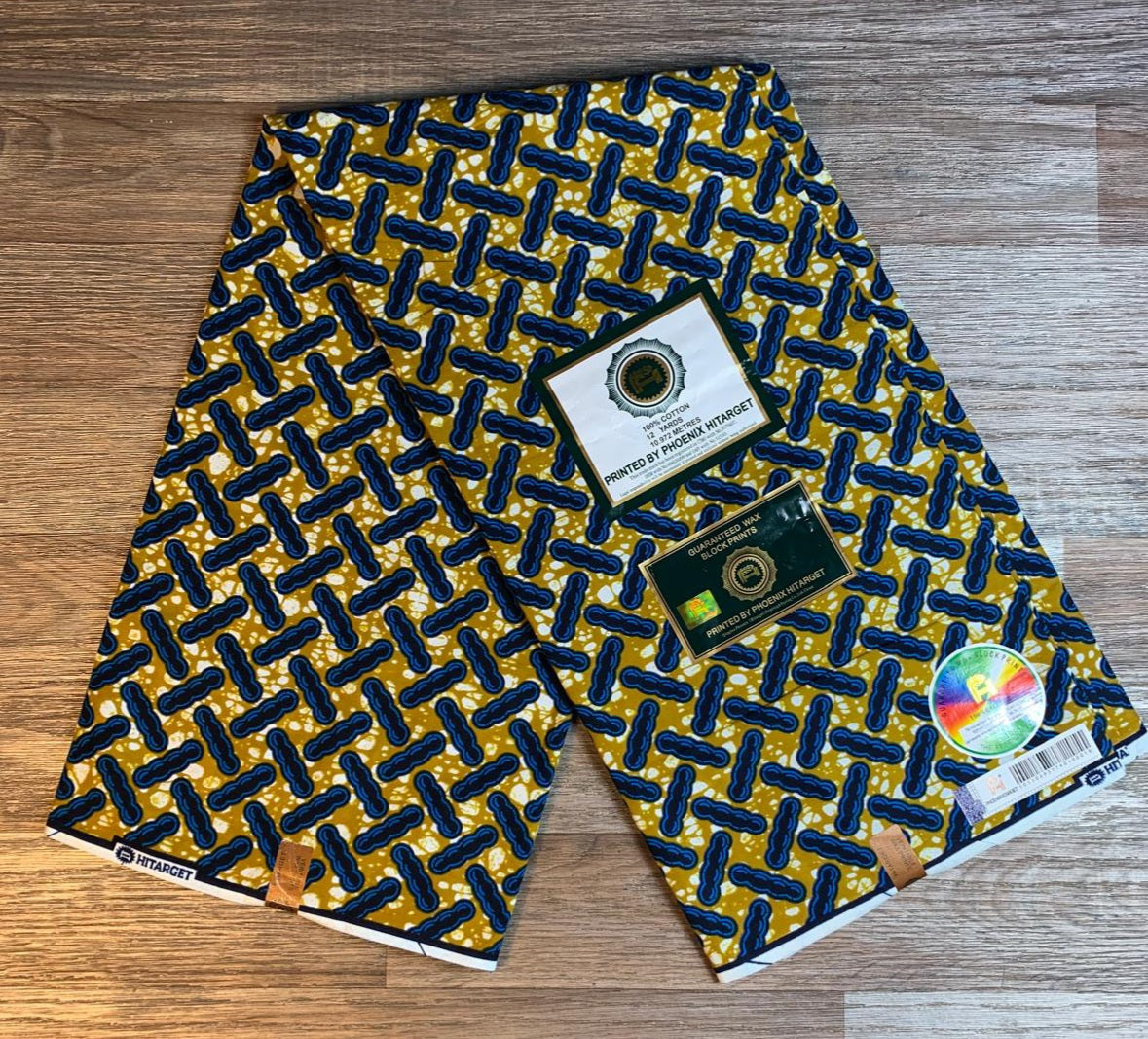 Tissus Wax Africain 100% Coton Ankara 1 à 6 Yards Wax Hitarget