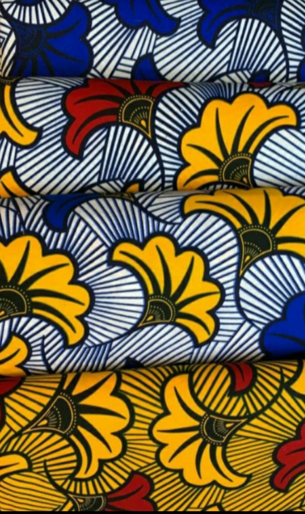Tissus Wax Africain 100% Coton Ankara 1 à 6 yards Wax Hitarget Fleur de Mariage Rouge Multicolore