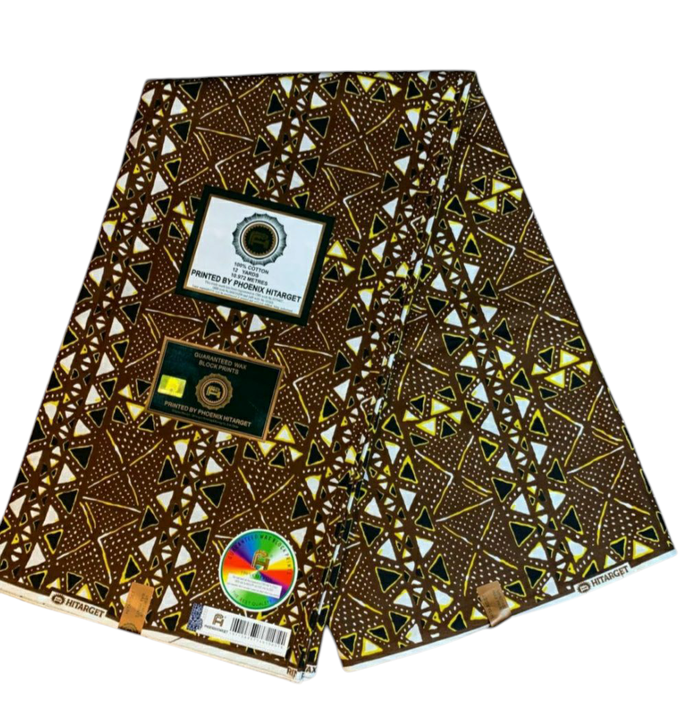 Tissus Wax Africain 100% Coton Ankara 1 à 12 yards Wax Hitarget Design Ethnique