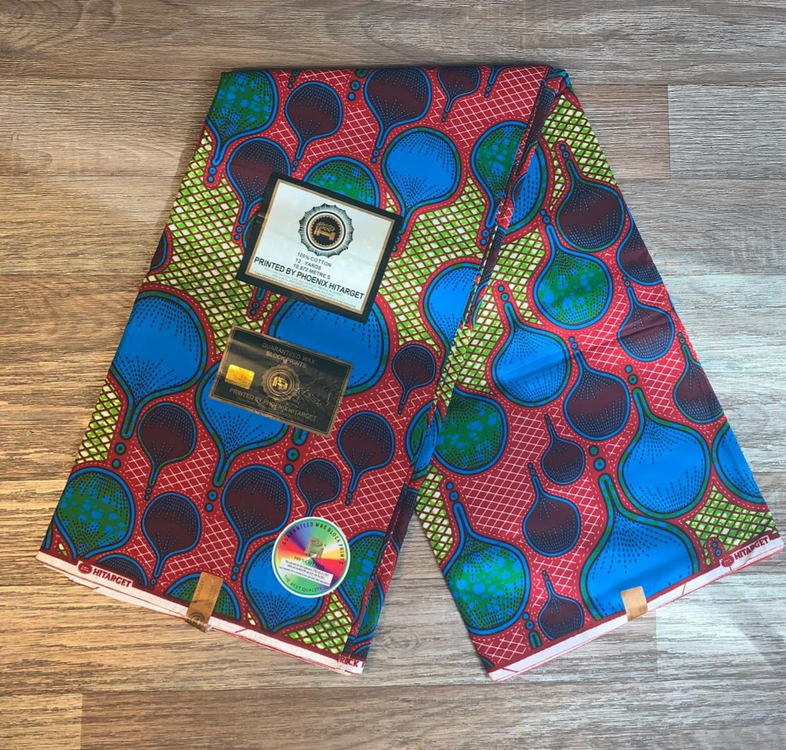 Tissus Wax Africain 100% Coton Ankara 1 à 6 yards Wax Hitarget