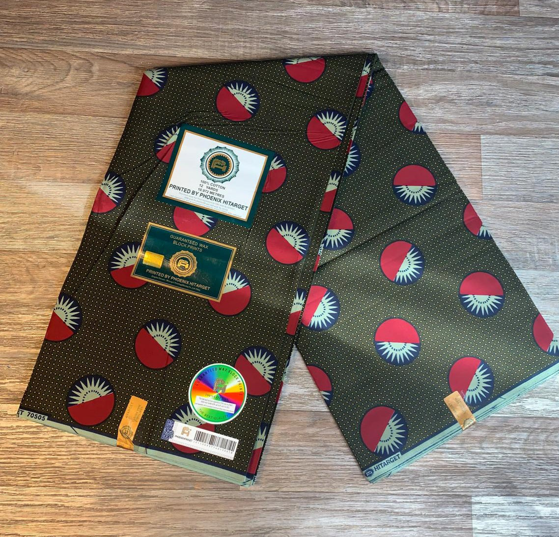 Tissus Wax Africain 100% Coton Ankara Design 1 à 6 yards Wax Hitarget Authentique Collection Design vintage Yoruba