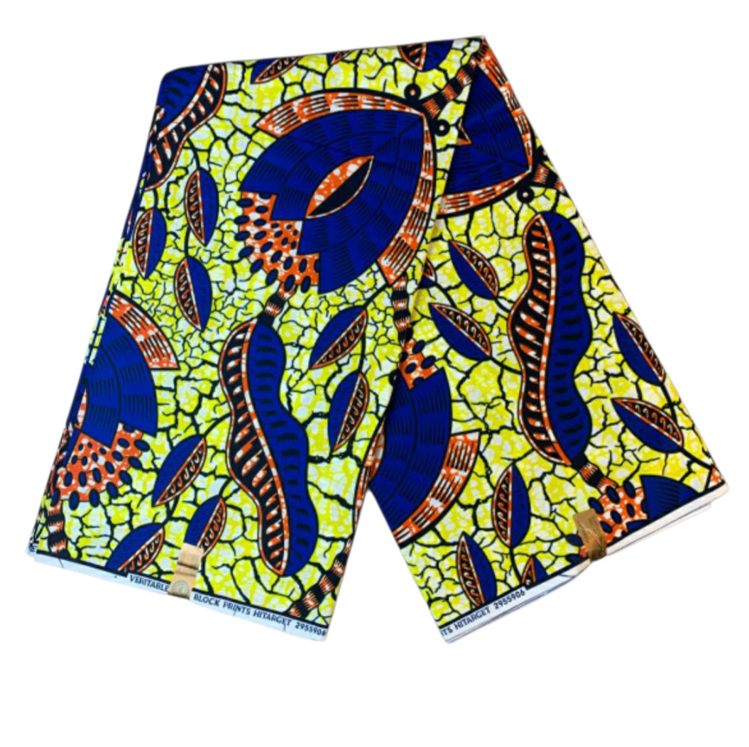 Tissus Wax Africain 100% Coton Ankara  1 à 6 yards Wax Hitarget