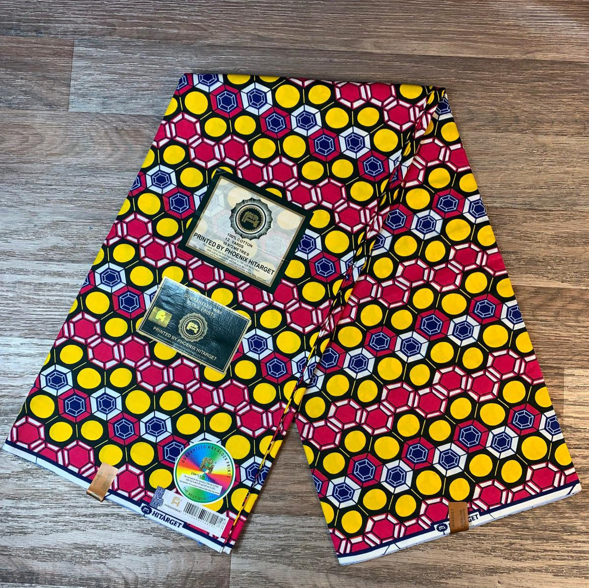 Tissus Wax Africain 100% Coton Ankara 1 à 6 yards Wax Hitarget