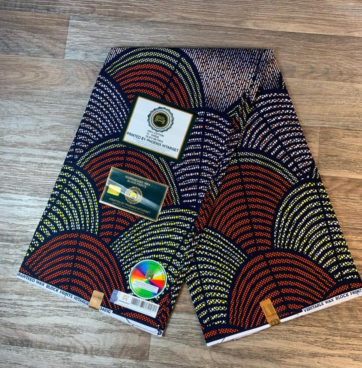Tissus Wax Africain 100% Coton Ankara  1 à 6 yards Wax Hitarget