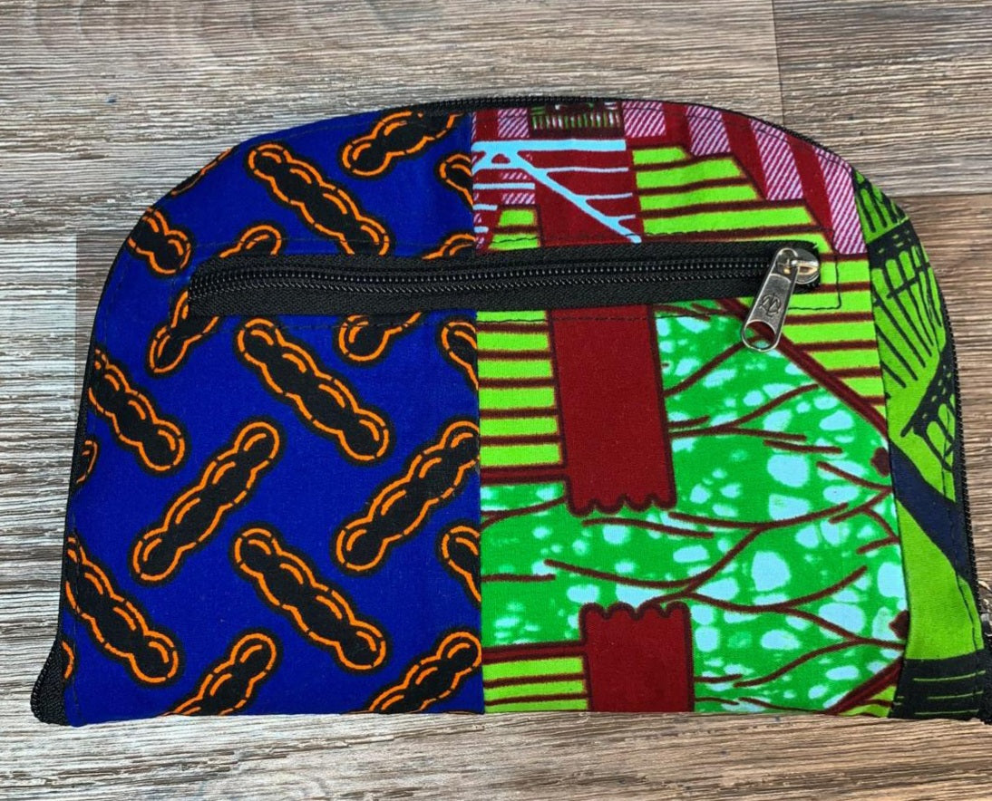 Tote Bag Patchwork En Wax 100% Coton, Ankara, XXL Pliable avec Fermeture Éclaire. Wax de Qualité supérieure.