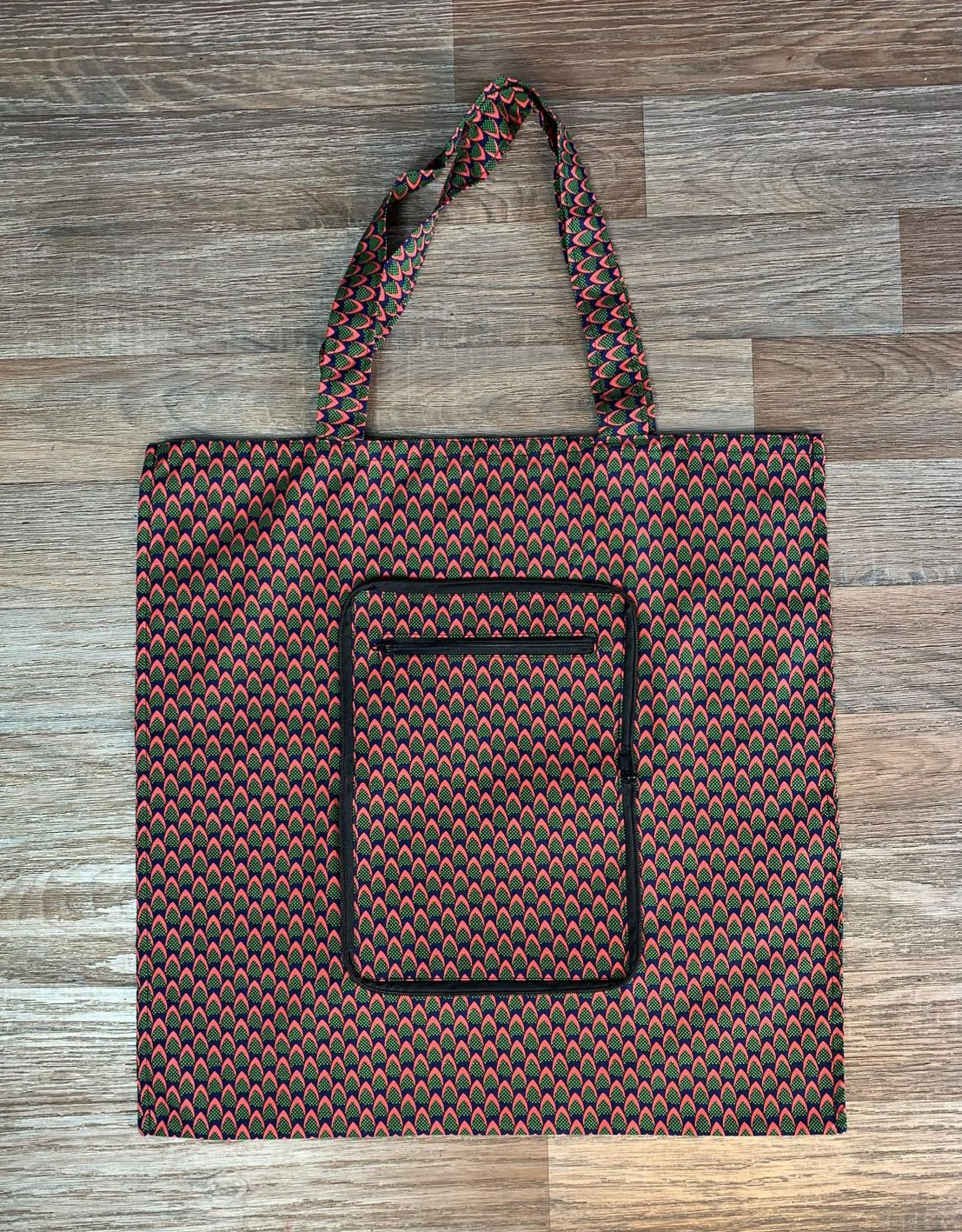 Tote Bag en Wax Carré