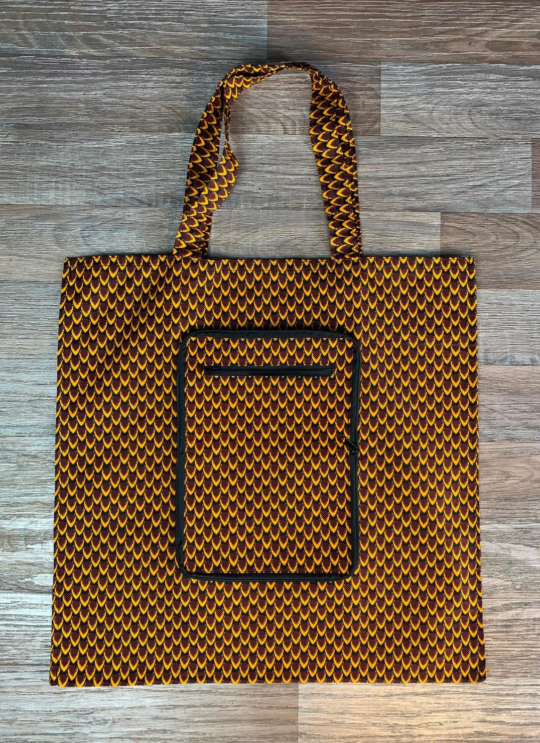 Tote Bag en Wax Carré