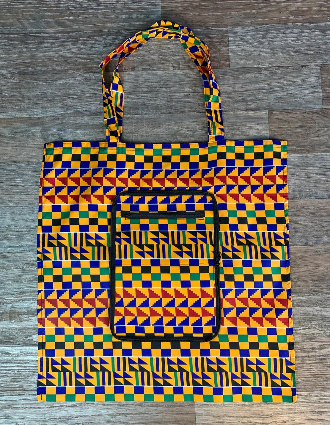 Tote Bag en Wax Carré