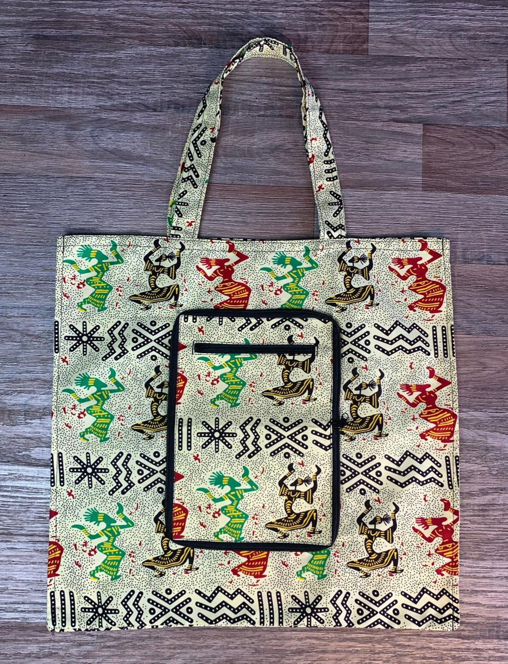 Tote Bag en Wax Carré