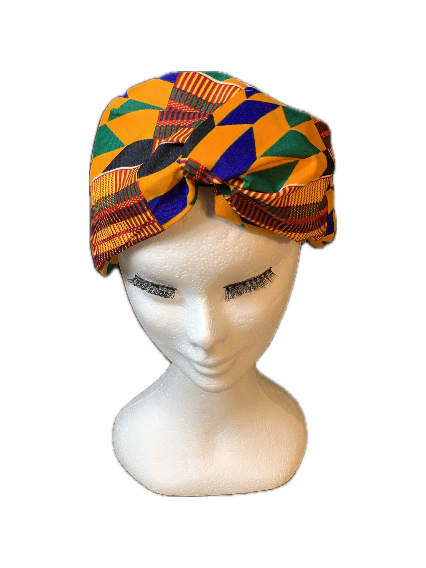 Crossed Wax Headband | African Fabric Fashion Accessory