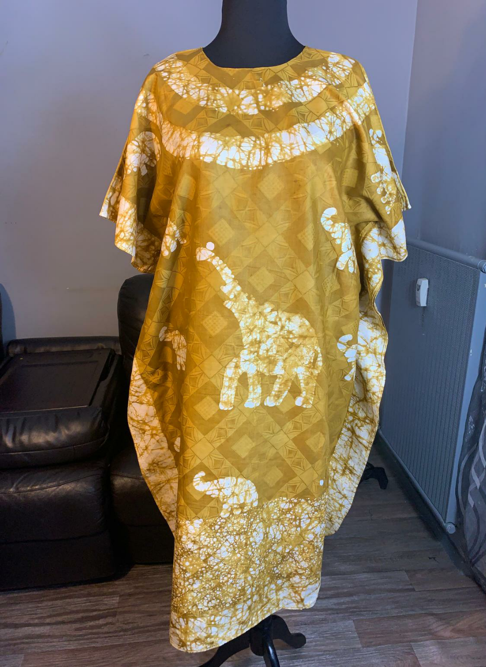 Robe Bazin Batik Style Bohème a Motifs 100% Coton