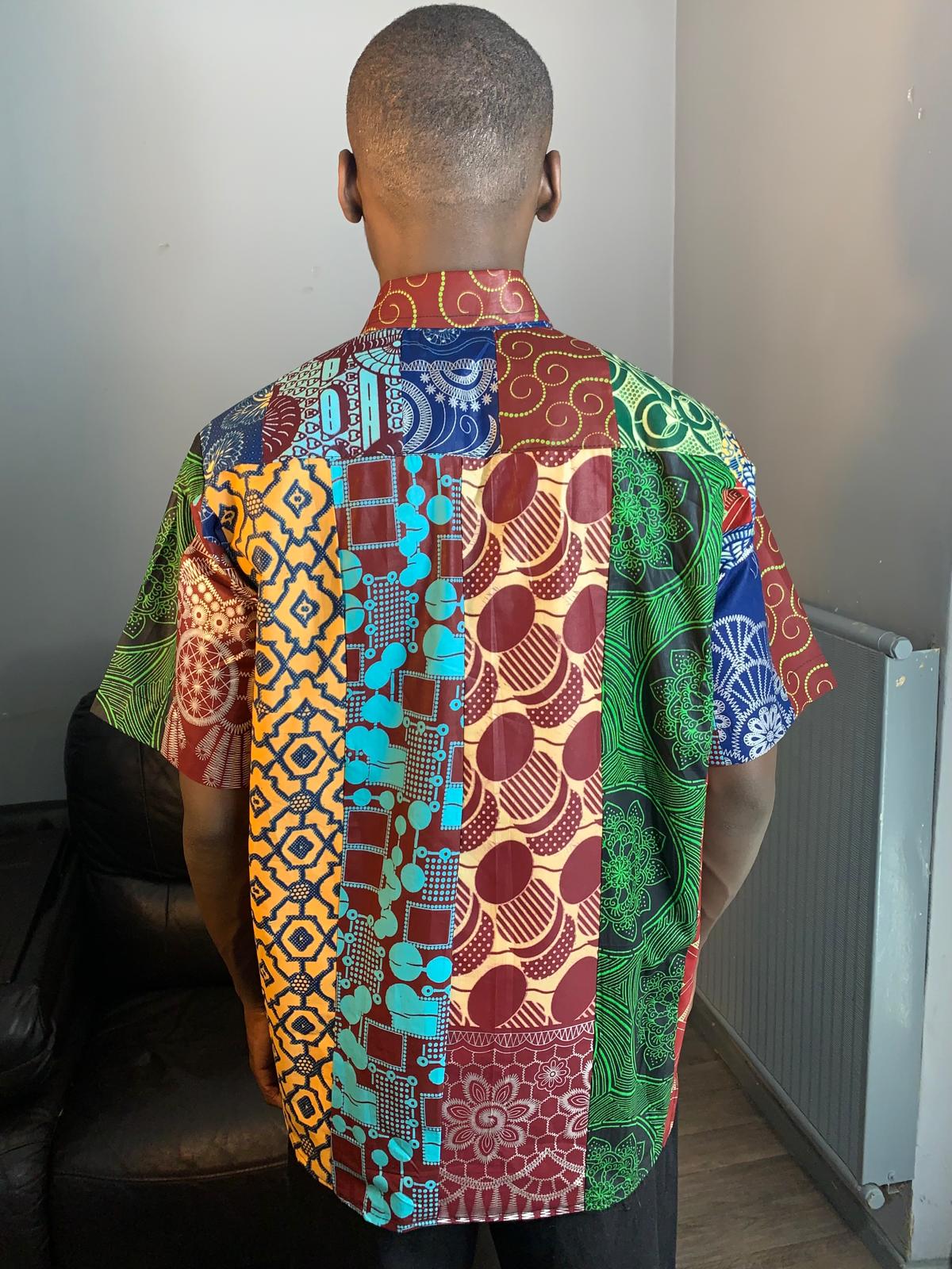 Chemises Patchwork Ankara, Wax anglais,