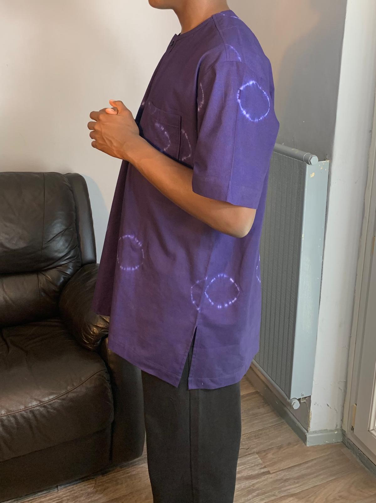 Chemise Homme Indigo Bleu marine 100 % Coton Très Doux