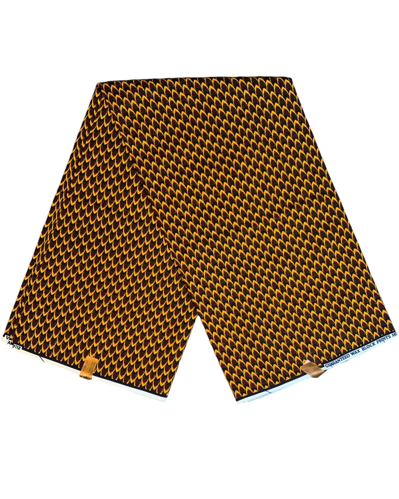 Tissus en Wax 1 à 5 Yards Marque "Hitarget" Wax Qualité Supérieure Real Wax Motif : Griffes de Tigre