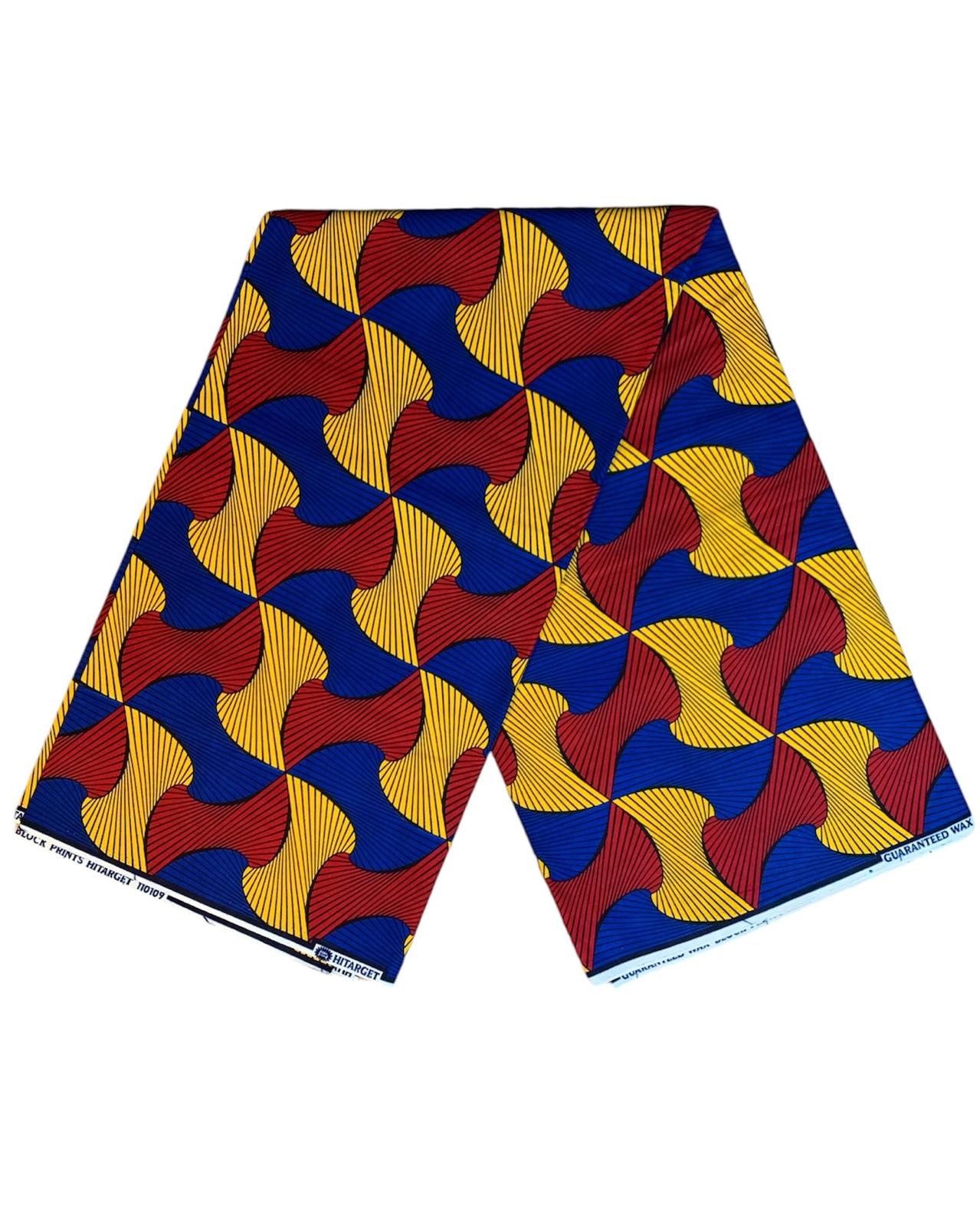 Tissus Wax Africain 1 à 12 Yards Marque "Hitarget" Wax Ma chérie ne tourne pas le dos