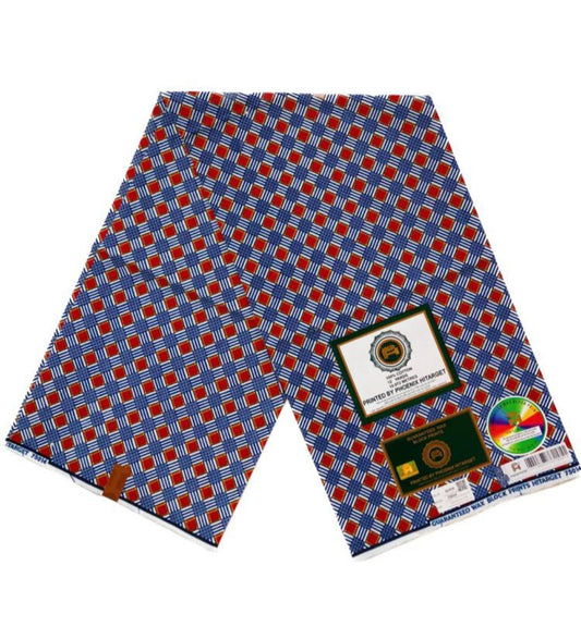 Afrikanische Wachsstoffe, 100 % Baumwolle, Ankara-Design, 1 bis 4 Yards, Wax Hitarget Authentic Collection