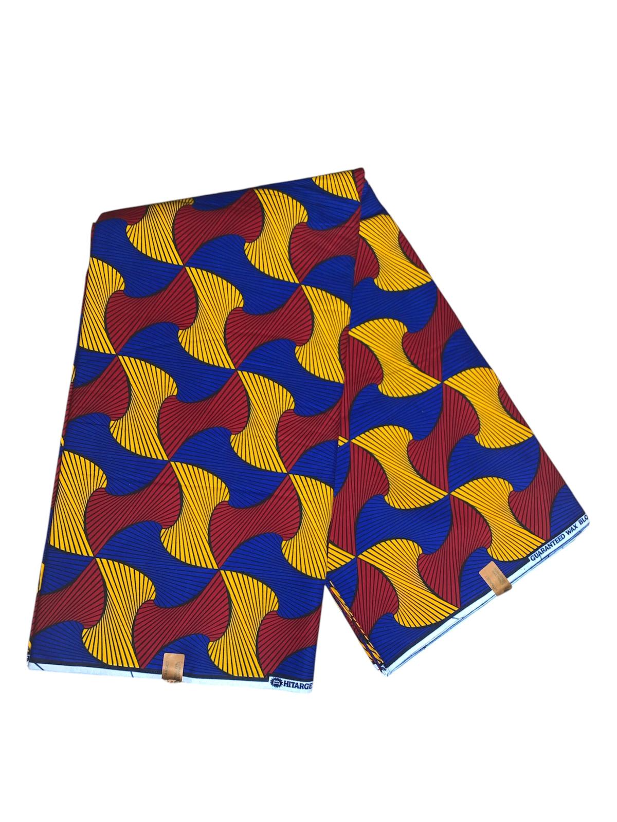 Tissus Wax Africain 1 à 12 Yards Marque "Hitarget" Wax Ma chérie ne tourne pas le dos