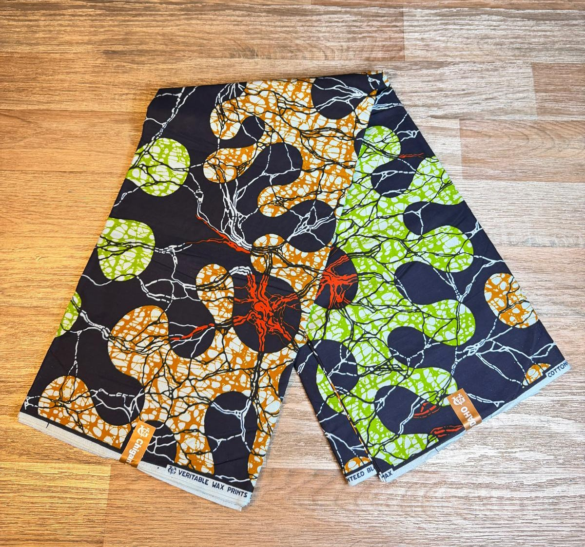 Tissus Wax Chigan Daho 1 à 6 yards Wax Africain 100% Coton Ankara