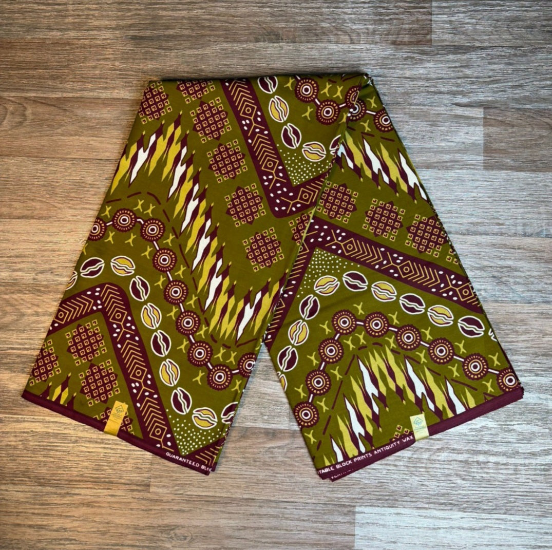 Tissus Wax Antitiquity 1 à 12 yards Wax African 100 %Coton Ankara