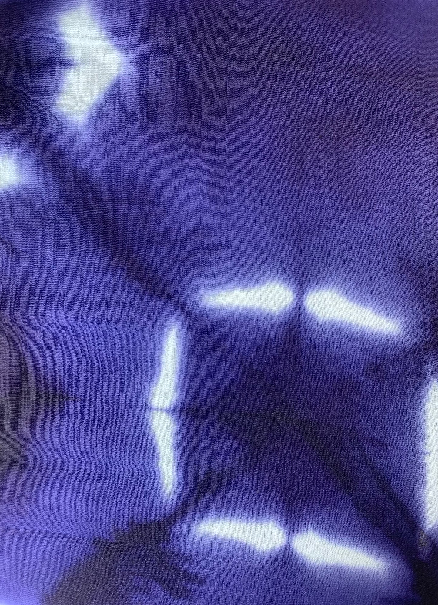 Hand Dyed Indigo Blue Cotton Double Gauze Long Scarf