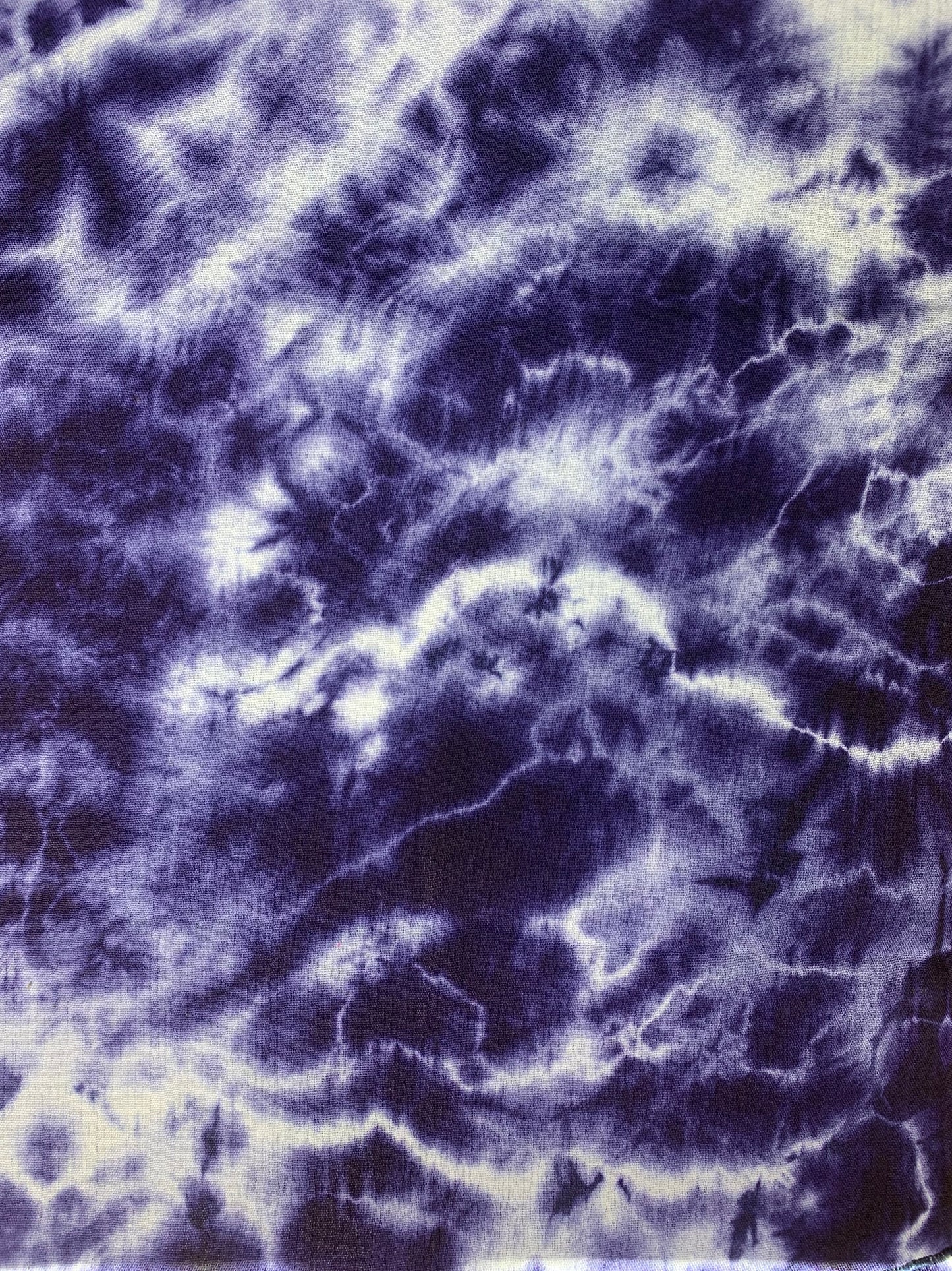 Hand Dyed Indigo Blue Cotton Double Gauze Long Scarf