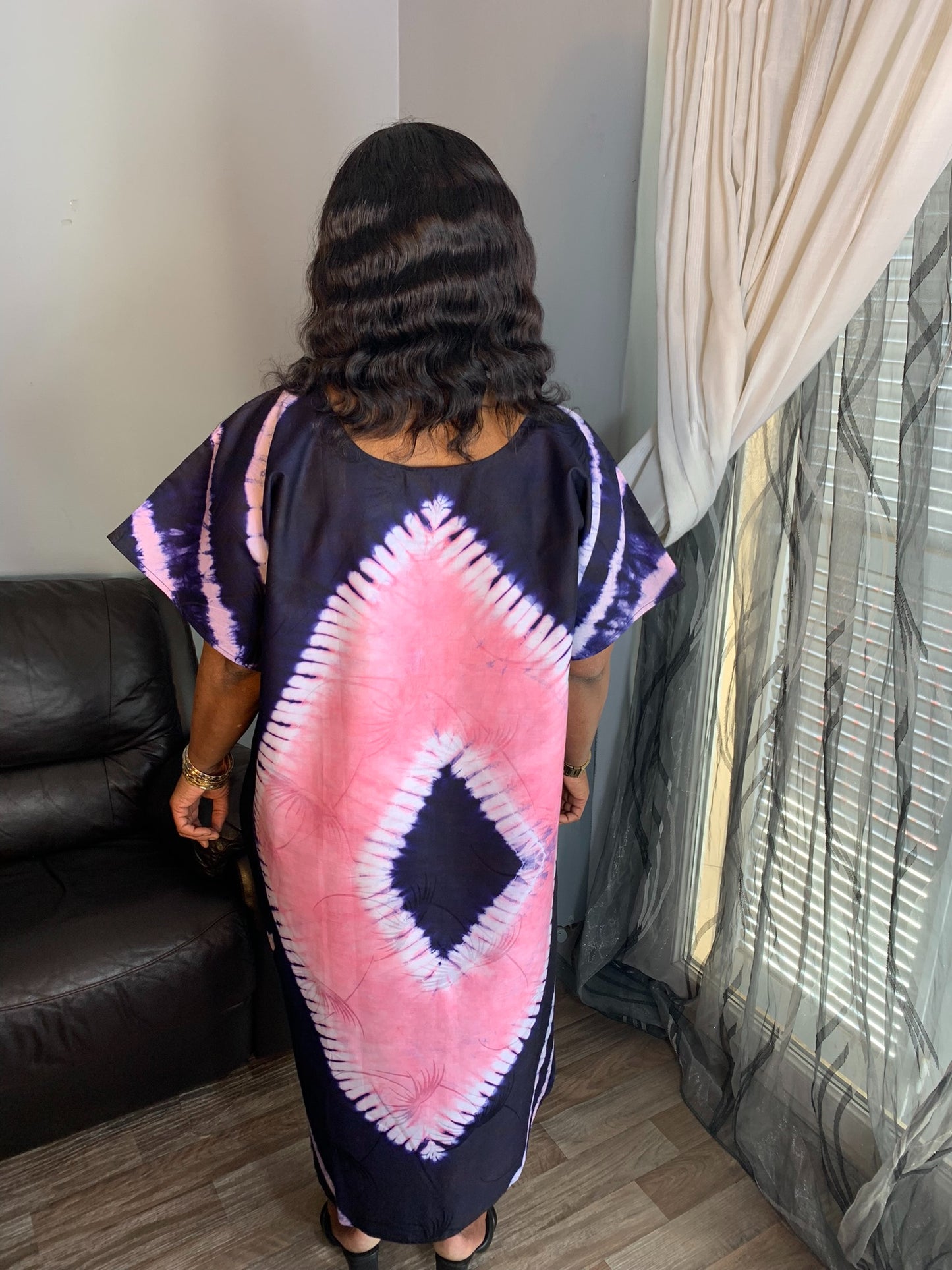 Bazin Dress Pink