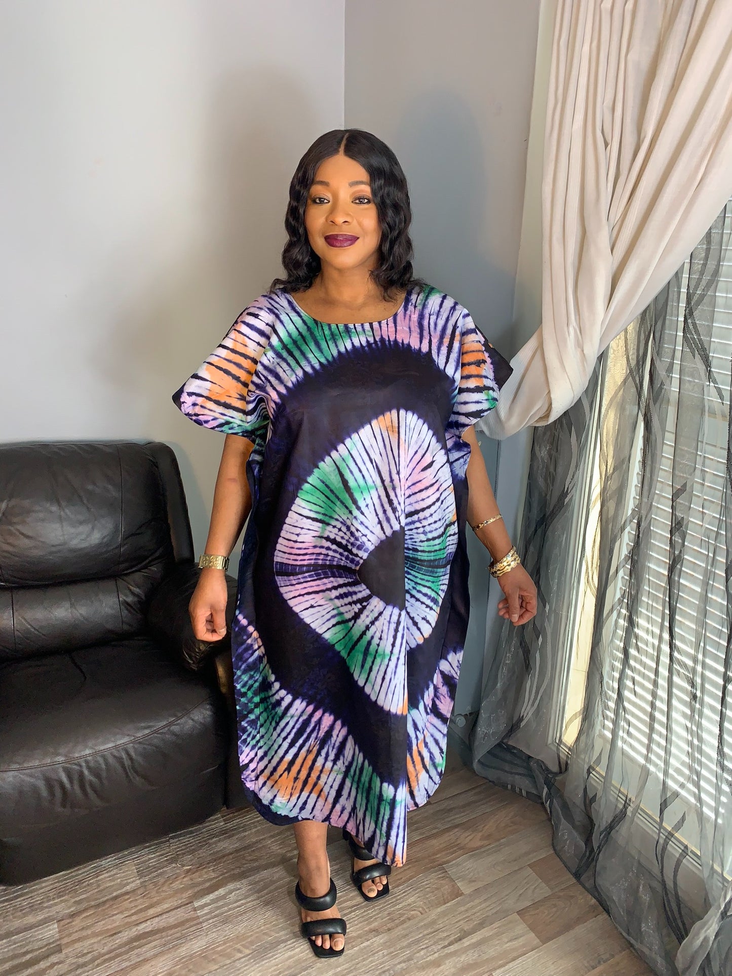 Bazin Dress Multicolor