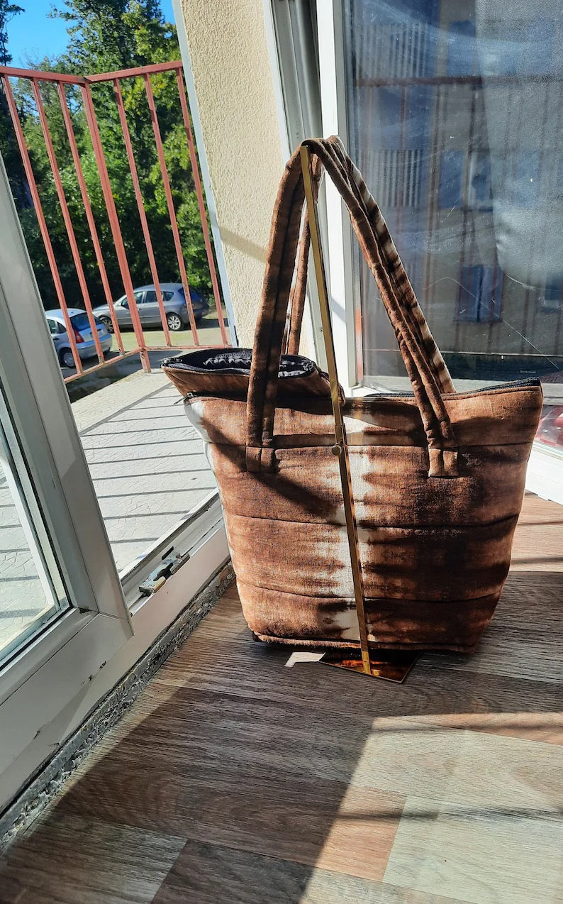 Quilted Patchwork Wax Ankara Bag For Women