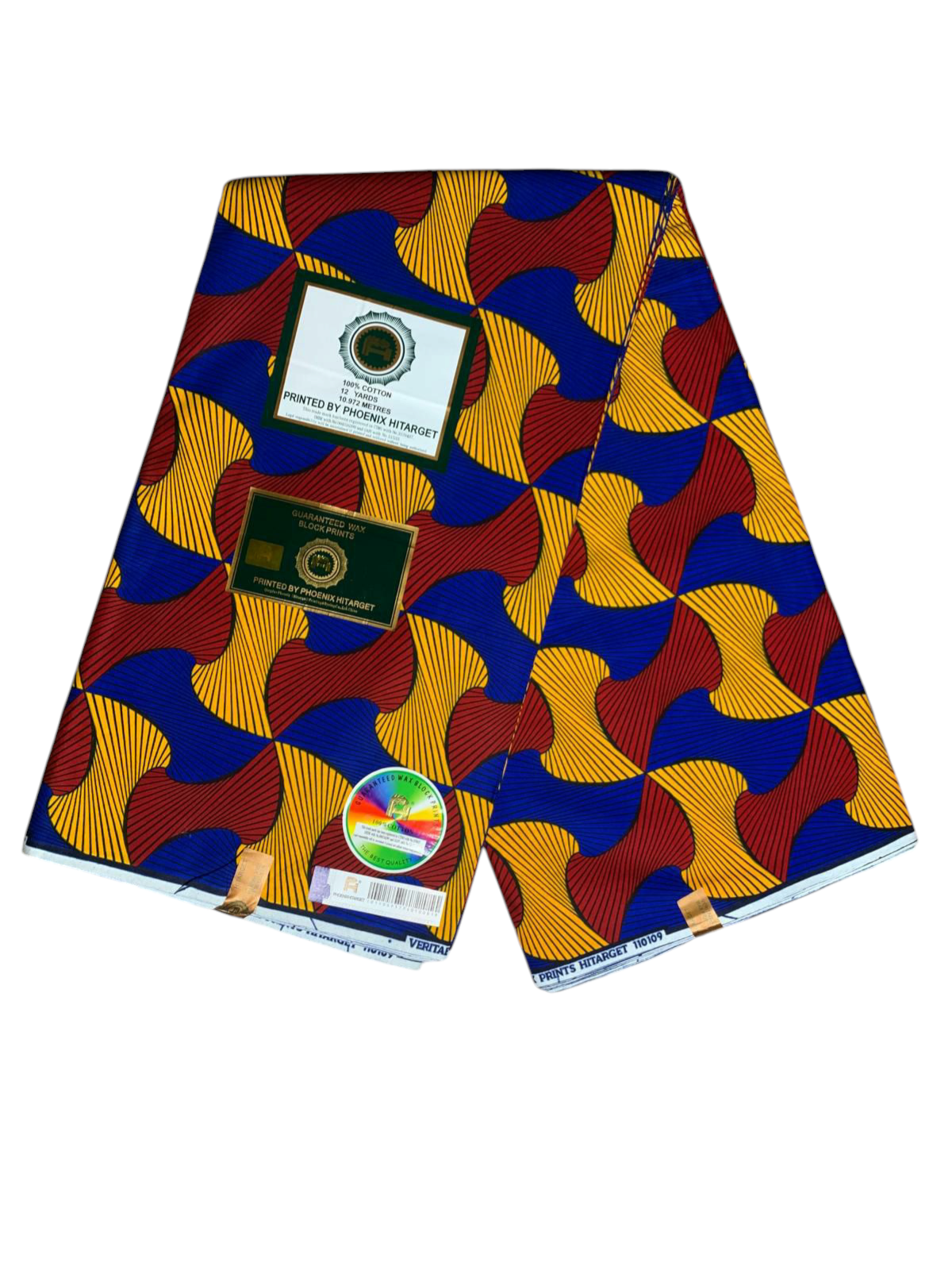 Tissus Wax Africain 1 à 12 Yards Marque "Hitarget" Wax Ma chérie ne tourne pas le dos