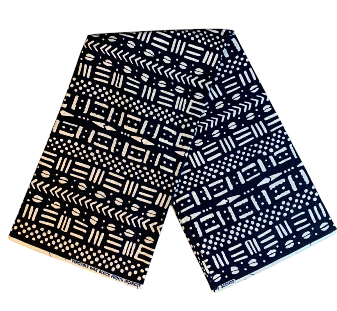 Tissus Wax Africain 100 Coton Ankara 1 à 6 Yards.Wax Hitarget Motif : Bogolan Ethnique Batik