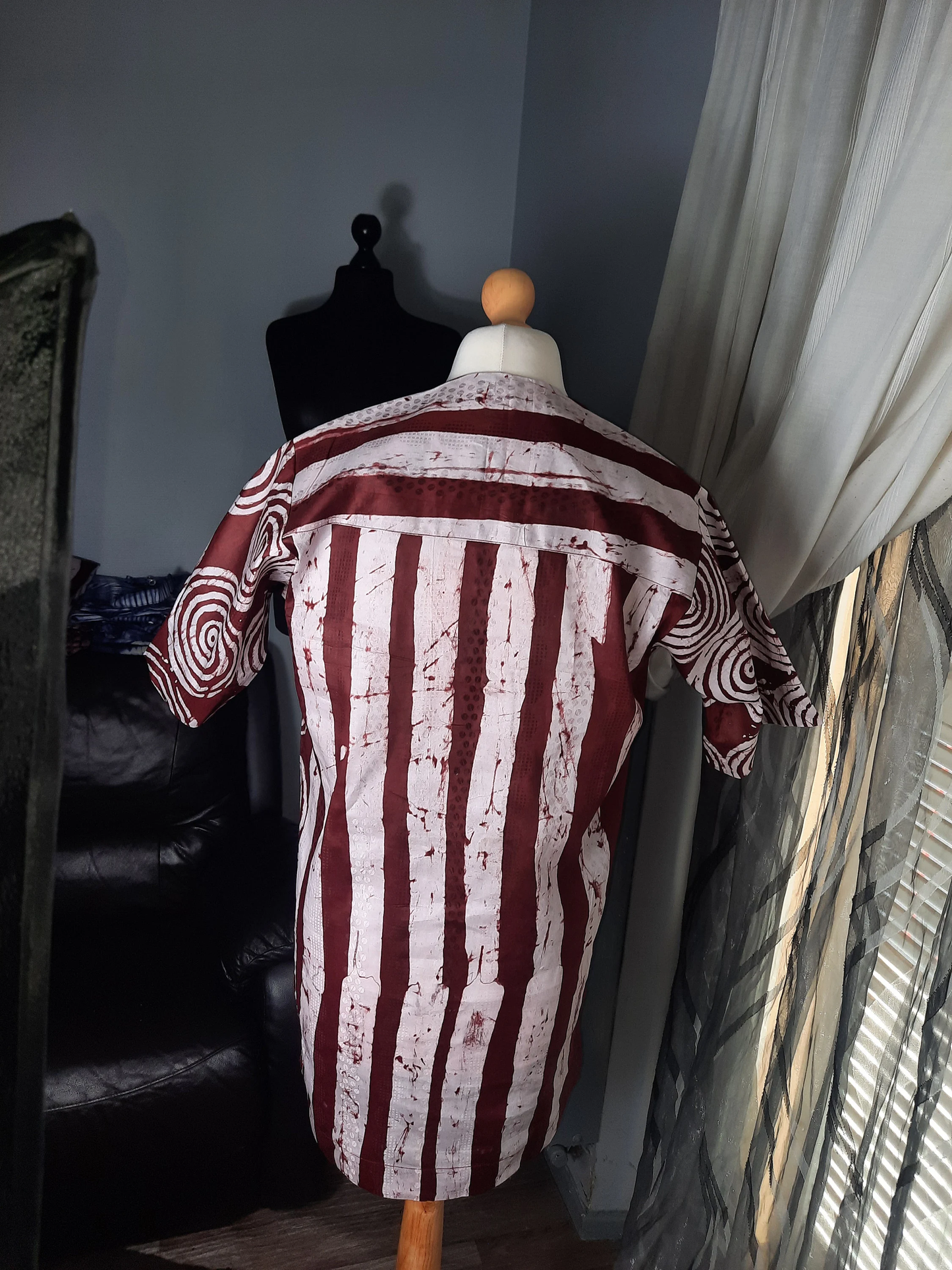 Chemise Homme Bazin Batik Kampala Adire